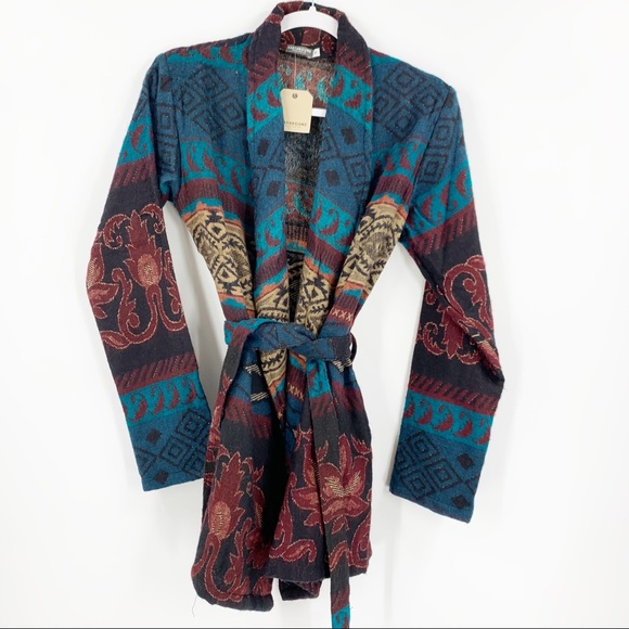 EARTHBOUND Sweaters - NWT Earthbound Mid-Length Tie Cardigan Boho Small